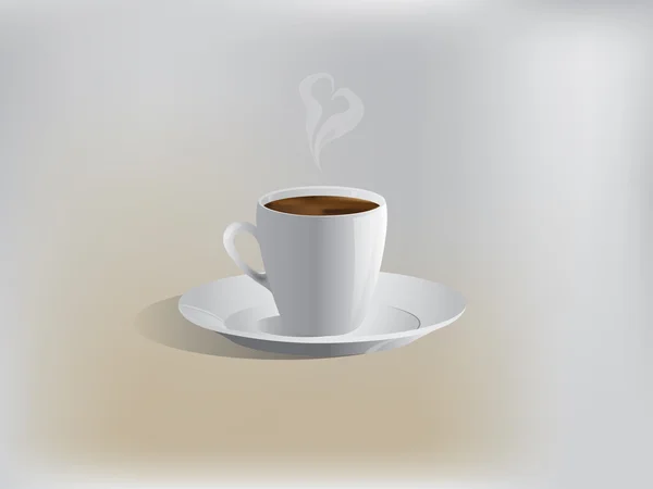 Café em uma xícara — Vetor de Stock