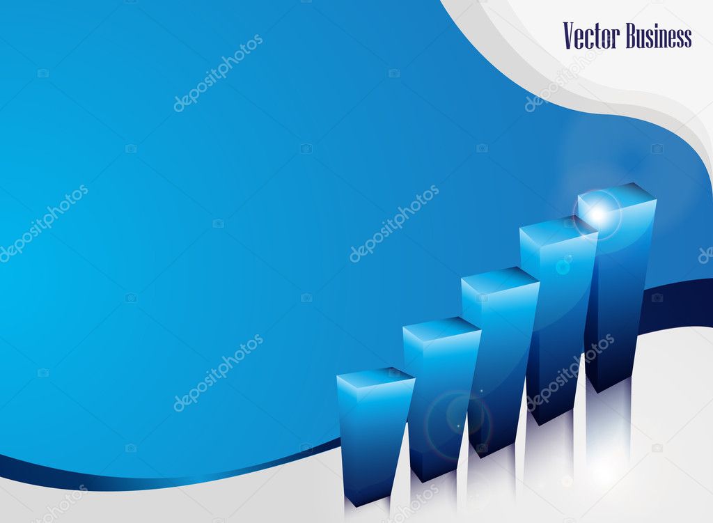 Growth concept business brochure background with diagram
