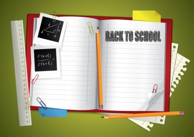 Back to school background clipart