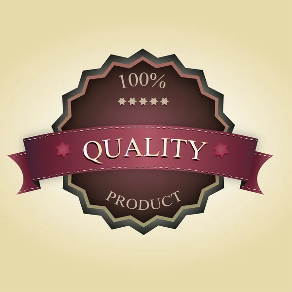 Label de qualité vintage — Image vectorielle