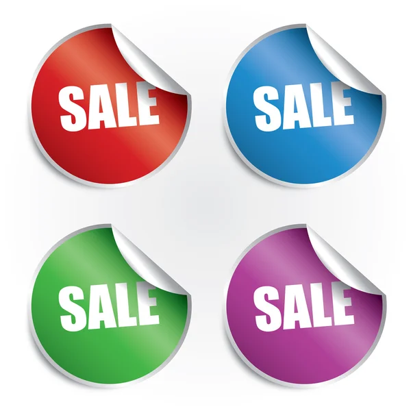 Sale labels set — Stock Vector