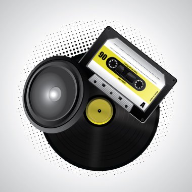 Music media clipart