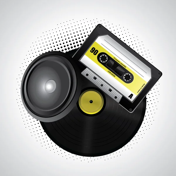 Médias musicaux — Image vectorielle