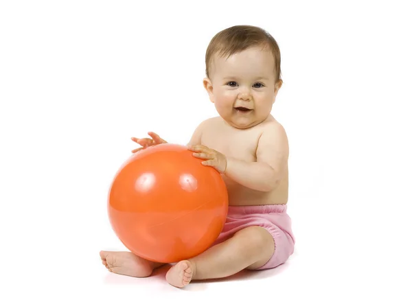 Bambino con la palla — Foto Stock