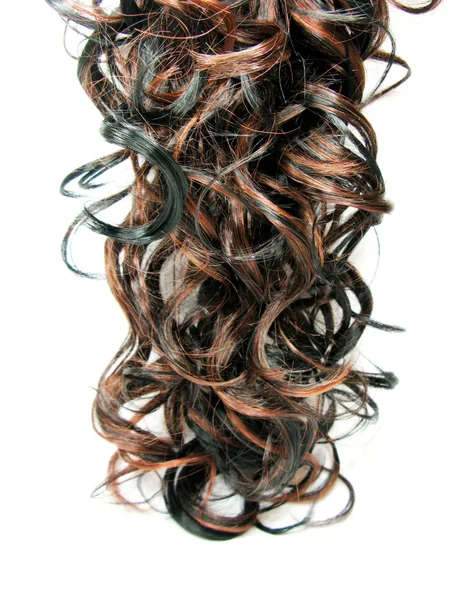 Curly korostaa hiusten rakenne tausta — kuvapankkivalokuva