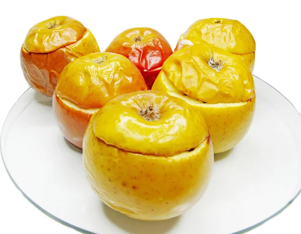 Ovoce moučník pečené plněné jablky — Stock fotografie
