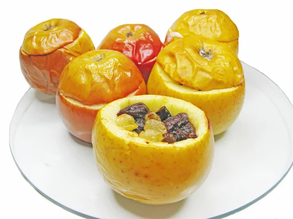 Dessert alla frutta mele ripiene al forno — Foto Stock