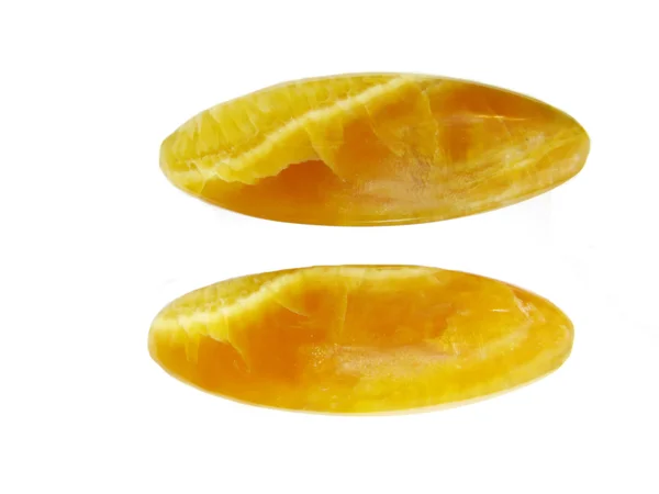 Semigem żółty simbircite kryształy — Zdjęcie stockowe