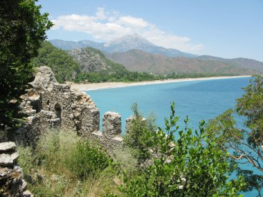 Panorama landscape olympos turkey clipart