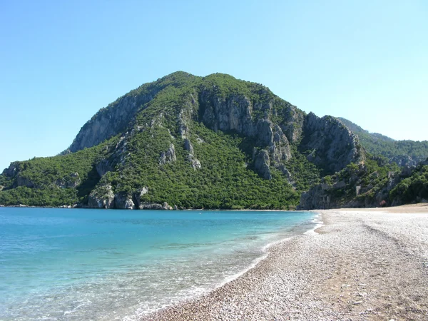 Plaj manzara olumpos Türkiye — Stok fotoğraf