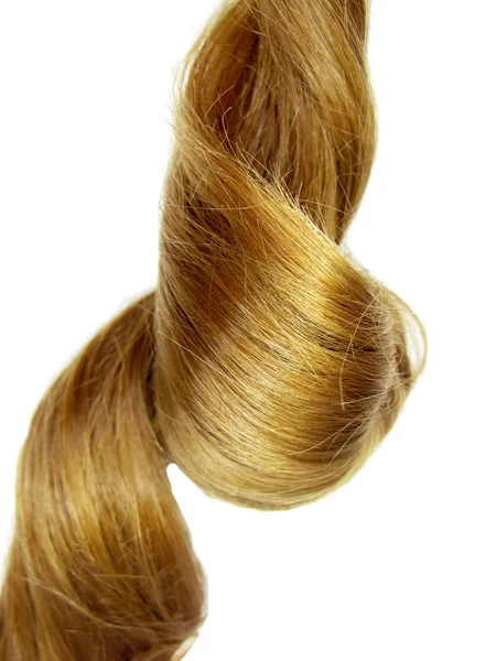 Sobě zázvorové lesklé vlasy curl — Stock fotografie