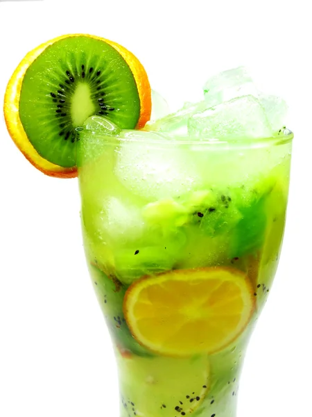 Ovocný koktejl koktejl s kiwi — Stock fotografie