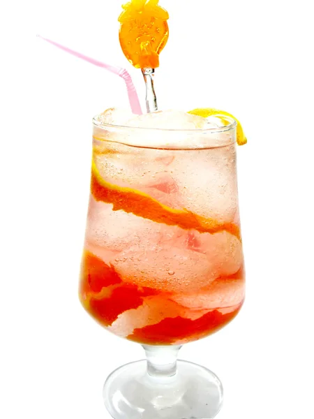 Frullato di cocktail alcolico di frutta con arancia — Foto Stock