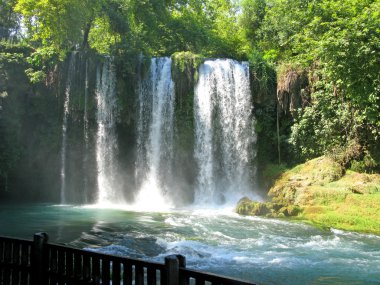 Waterfall duden antalya turkey clipart