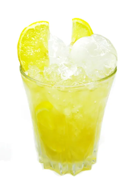Alcoholic brandy cocktail with lemon — Stock Photo, Image