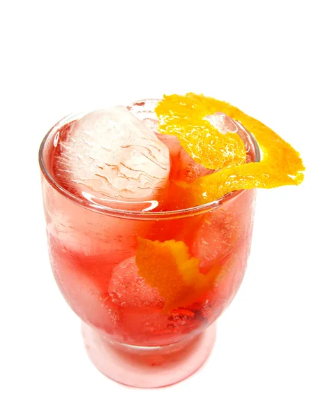 Αλκοόλ λικέρ, κοκτέιλ με πορτοκάλι — Φωτογραφία Αρχείου