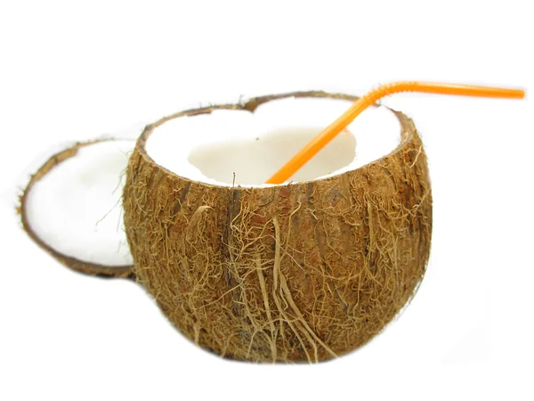 Cóctel de coco en frutos secos aislados — Foto de Stock