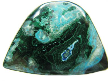 Chrysocolla semigem mineral crystal clipart