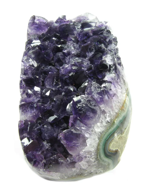 Amethyst geode crystals semigem stone — Stock Photo, Image
