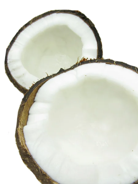 Noci di cocco isolate — Foto Stock