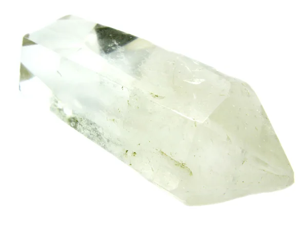 Clear natural quartz crystal — Stock Photo, Image