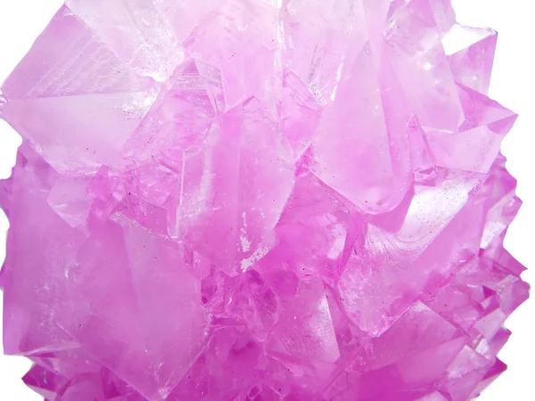 Pink quartz crystals geological natural background — Stock Photo, Image