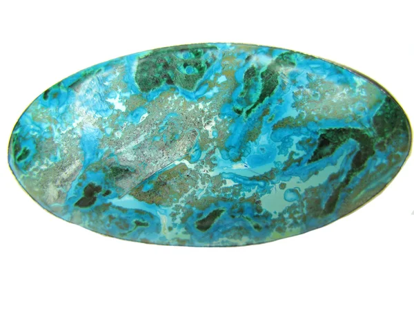 Okrągły semigem kryształu mineralnego — Zdjęcie stockowe