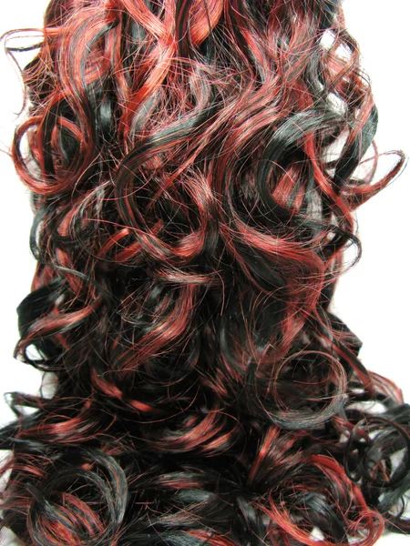 Ricci evidenziare sfondo texture dei capelli — Foto Stock