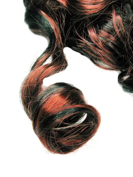 Rizado resaltar la textura del cabello fondo — Foto de Stock