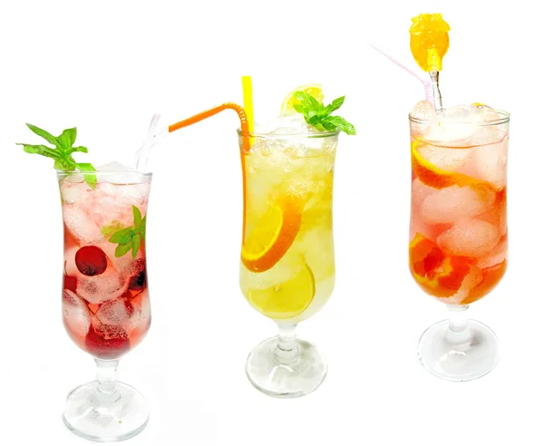 Set of juice lemonade drink — Stock Photo, Image