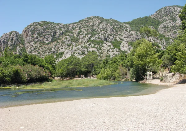 Olympos river in turkey — Stock Photo, Image