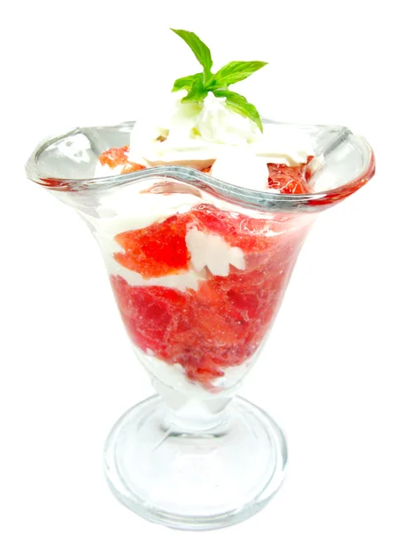 Fruit strawberry dessert — Stock Photo, Image