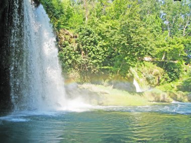 Waterfall duden antalya turkey clipart