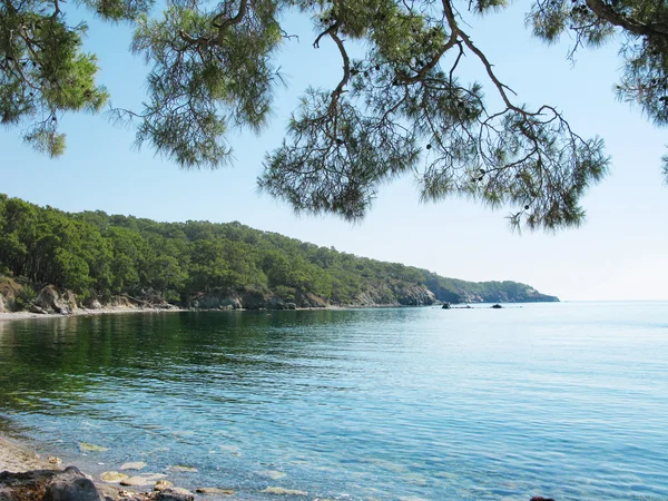 Strandlandschaft Phaselis Truthahn — Stockfoto