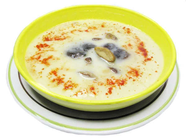 きのこと野菜のクリーム スープ — ストック写真