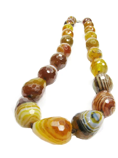 Yellow precious beads jewelry — Stock Photo, Image