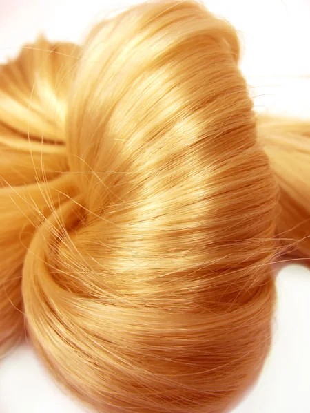 Noeud de cheveux brillants gingembre — Photo
