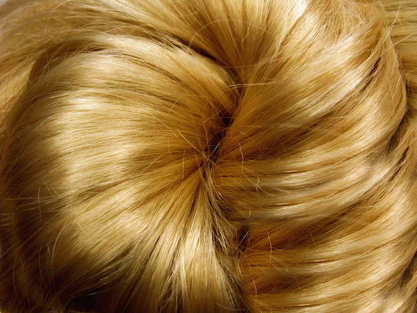 Glänzende blonde Haare Textur Hintergrund — Stockfoto