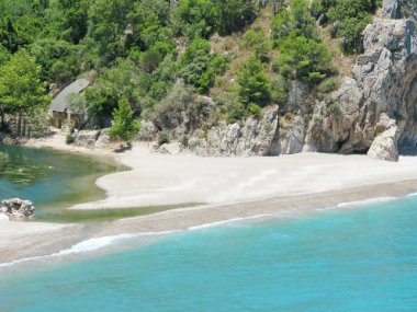 Akdeniz denizde yüzen Nehri