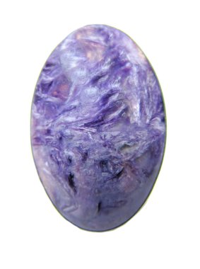 Round charoite semigem crystal clipart