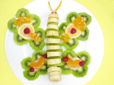 Creative fruit dessert clipart