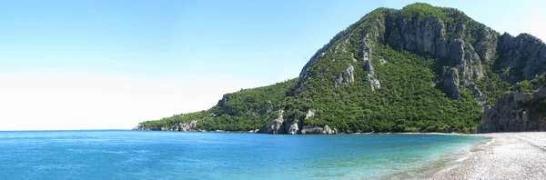 Panorama piękny Laguna beach Turcja — Zdjęcie stockowe