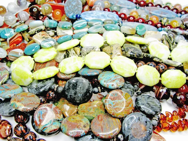 Bright beads fashion background — Stock Photo, Image