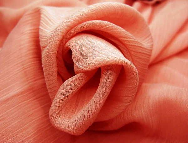 Texture abstraite en soie rouge fond — Photo