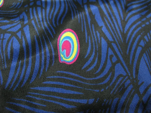 Satijn abstracte peacock feather textuur achtergrond — Stockfoto