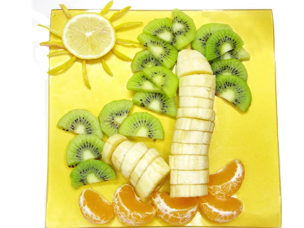 Creatieve vruchten dessert — Stockfoto