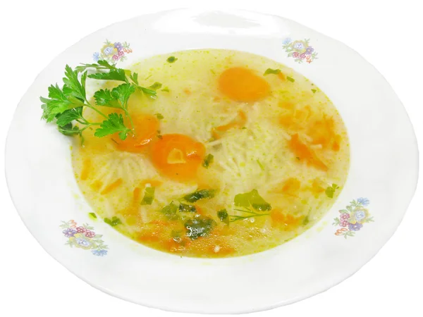Soupe de légumes aux pâtes — Photo