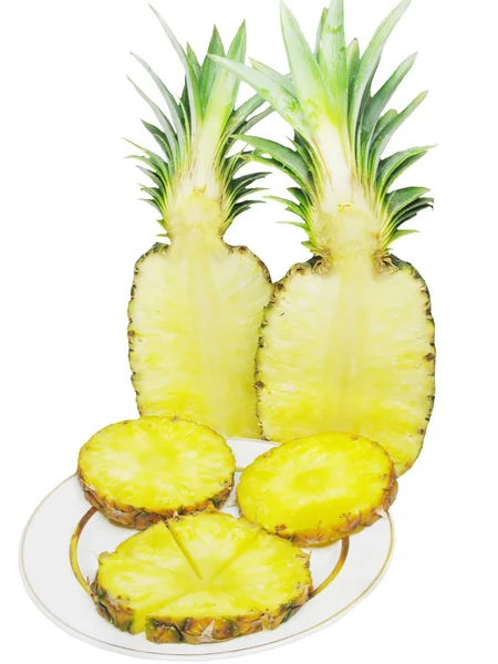 Срезанный ананас — стоковое фото