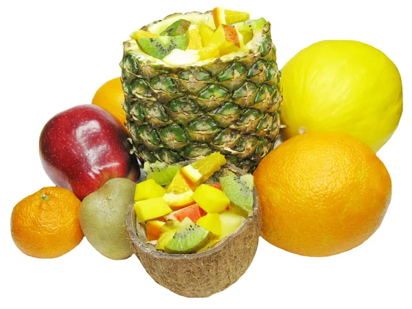 Tropický ovocný salát — Stock fotografie