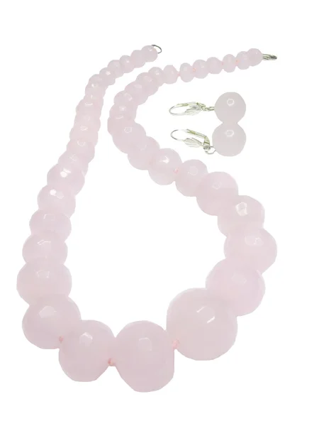 Perles roses quartz — Photo